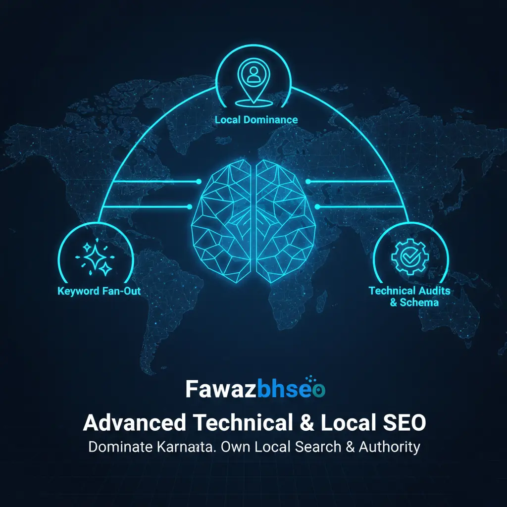 FawazBHSEO Advanced Technical and Local SEO services in Karnataka - Local Dominance, Keyword Fan-Out, Technical Audits and Schema